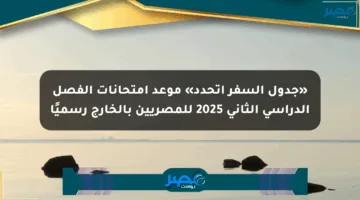 «جدول السفر اتحدد» موعد امتحانات الفصل الدراسي الثاني 2025 للمصريين بالخارج رسميًا